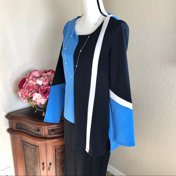 Worthington Color Block Tunic Top - Picture 2 of 8